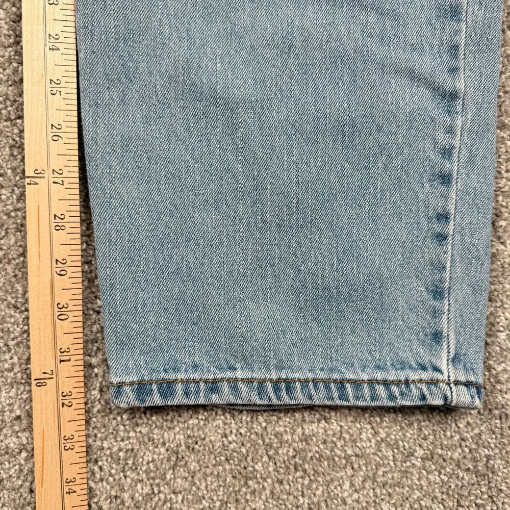 Levis 550 Relaxed Fit Jeans Mens 42x32 Light Wash Straight Leg Denim Cotton